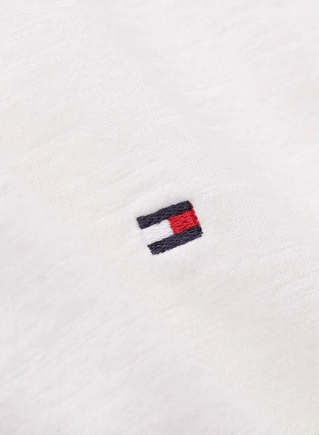 Лонгслив вязаный с открытыми плечами 1985 Slim Slub Open Tommy Hilfiger, экрю — фото 4