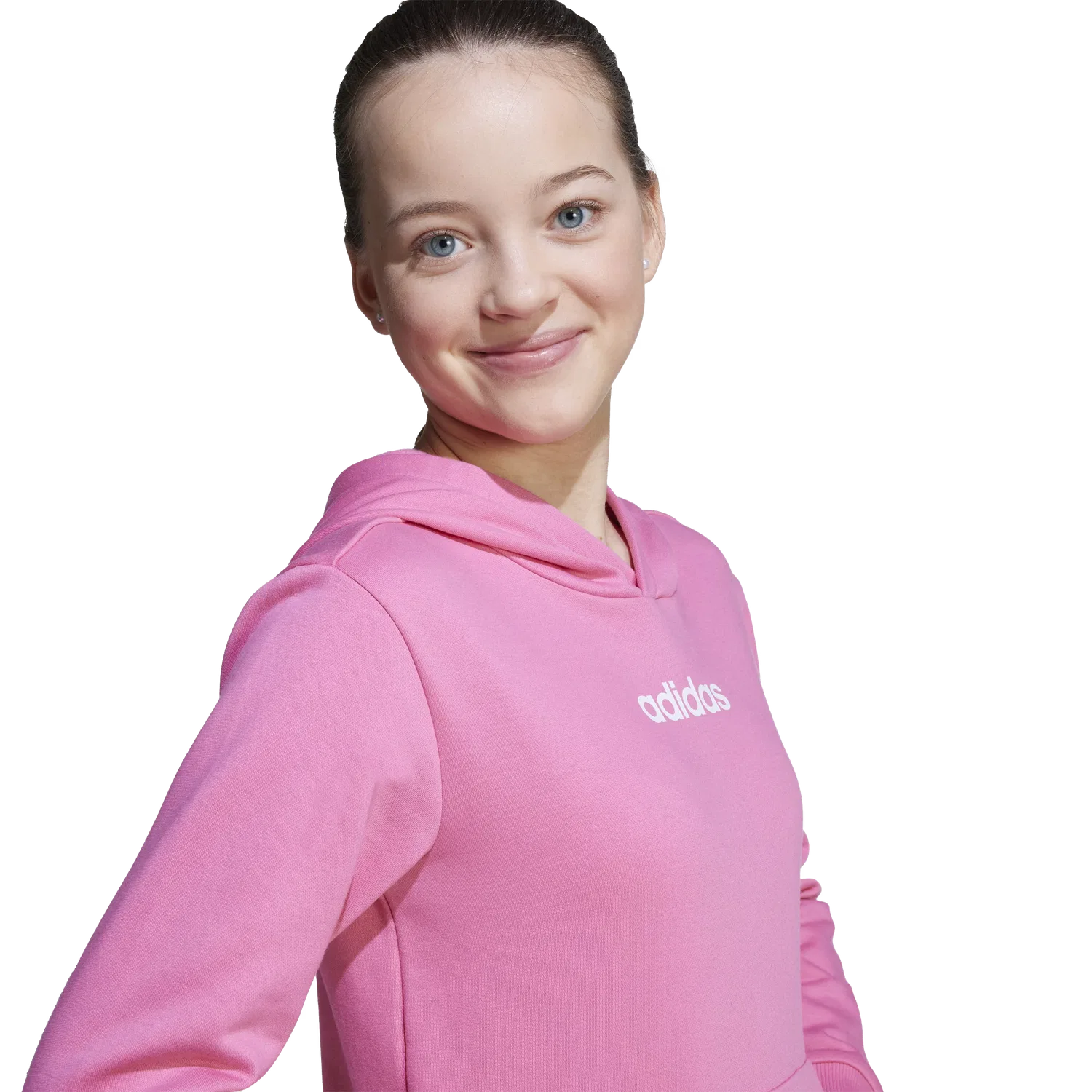 Детское худи с капюшоном Adidas, розовый — фото 4