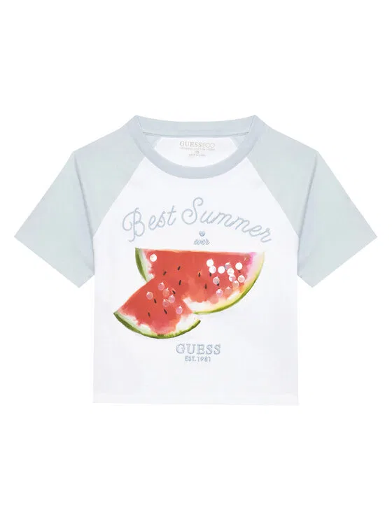 Футболка boxy fit Guess, белый
