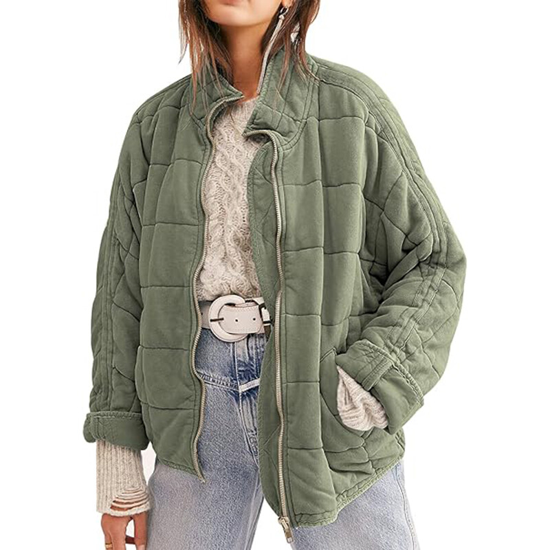 

Куртка Saukole Winter Dolman Long Sleeve Full-zip Quilted, зеленый