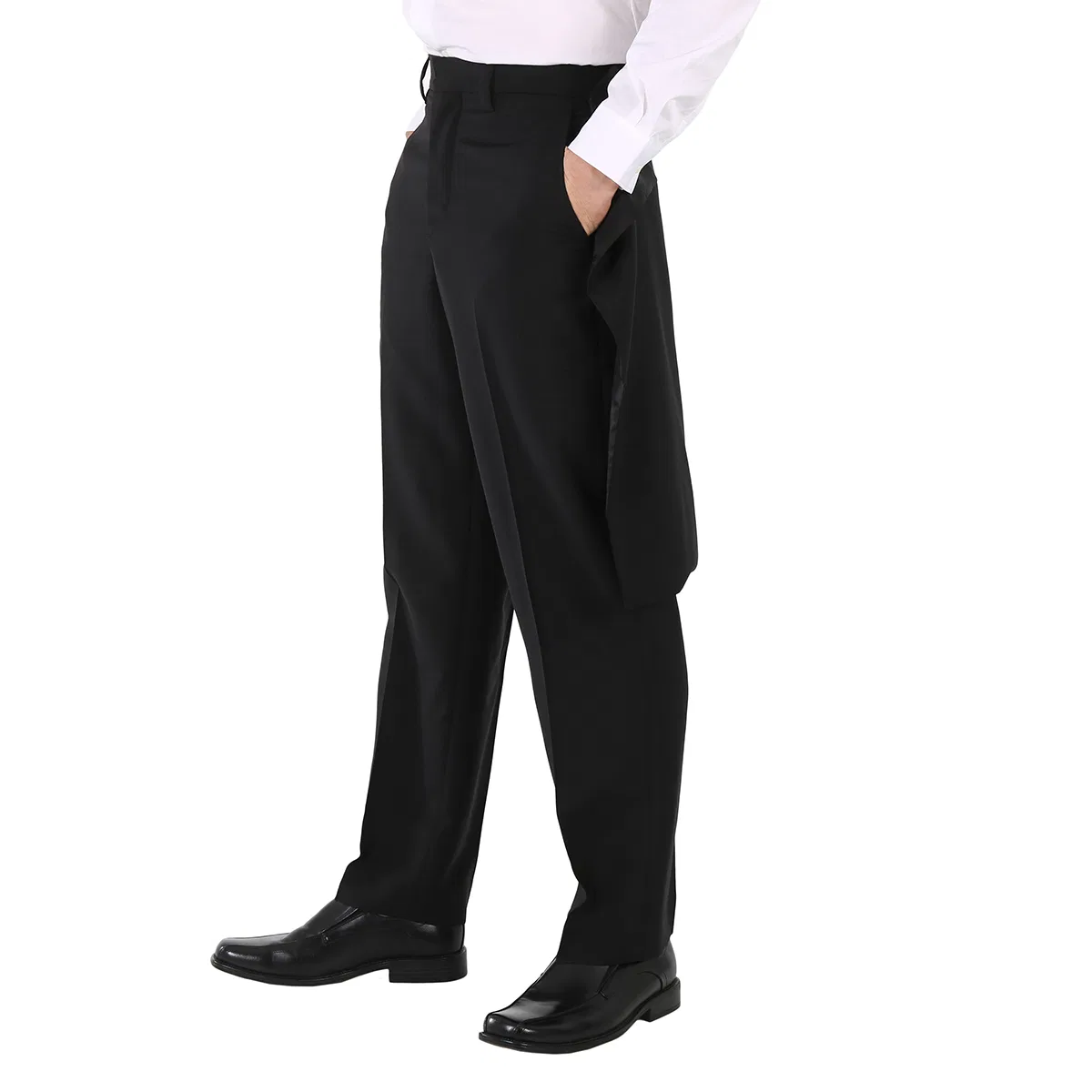 Брюки мужские классические с деталями-накидкой Burberry, Black — фото 2