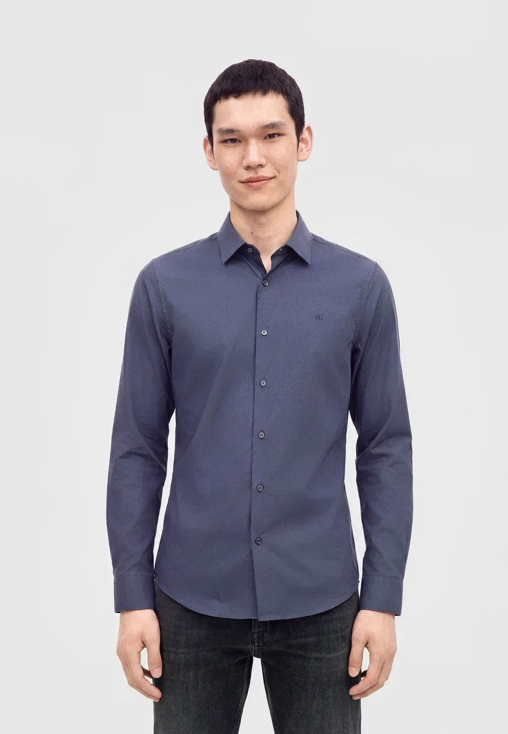 Узкая рубашка Calvin Klein, Crown Blue