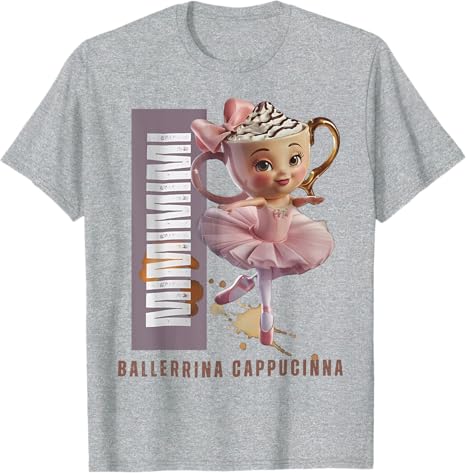 

Футболка Cappuccina Ballerina Gen Z, серый