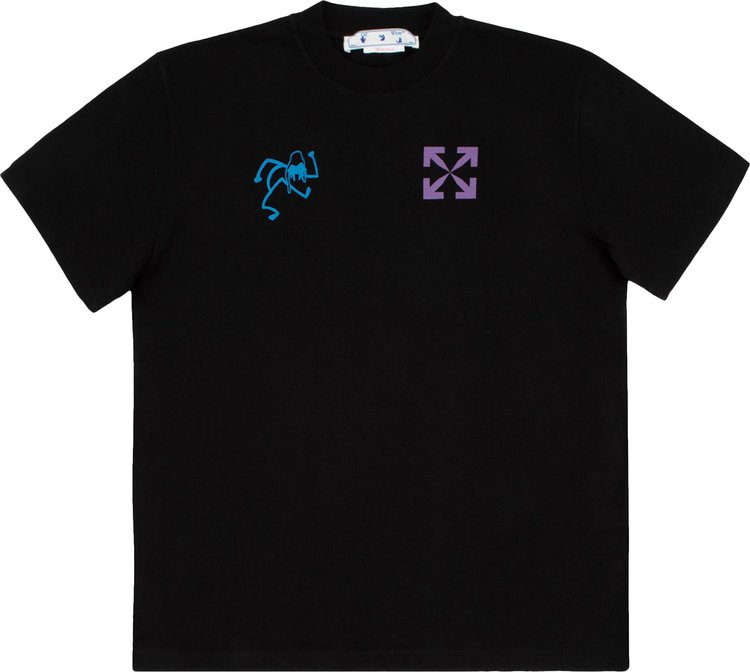 

Футболка Off-White 90s Liquid Over Short-Sleeve Tee 'Black/Blue', черный