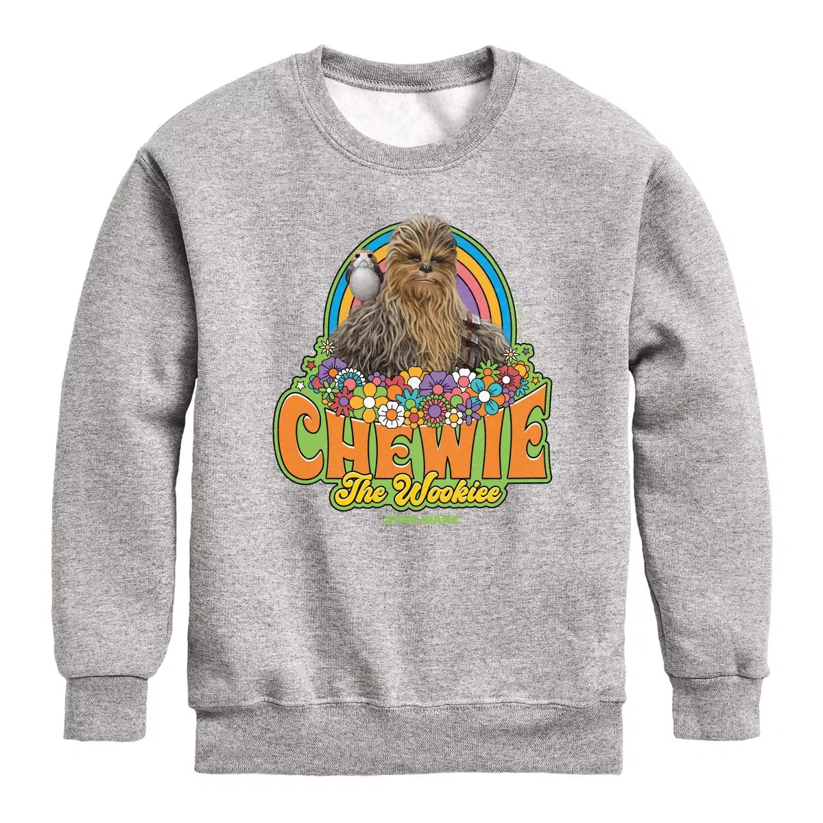 Детское худи с длинным рукавом Retro Chewy Star Wars, Athletic Heather