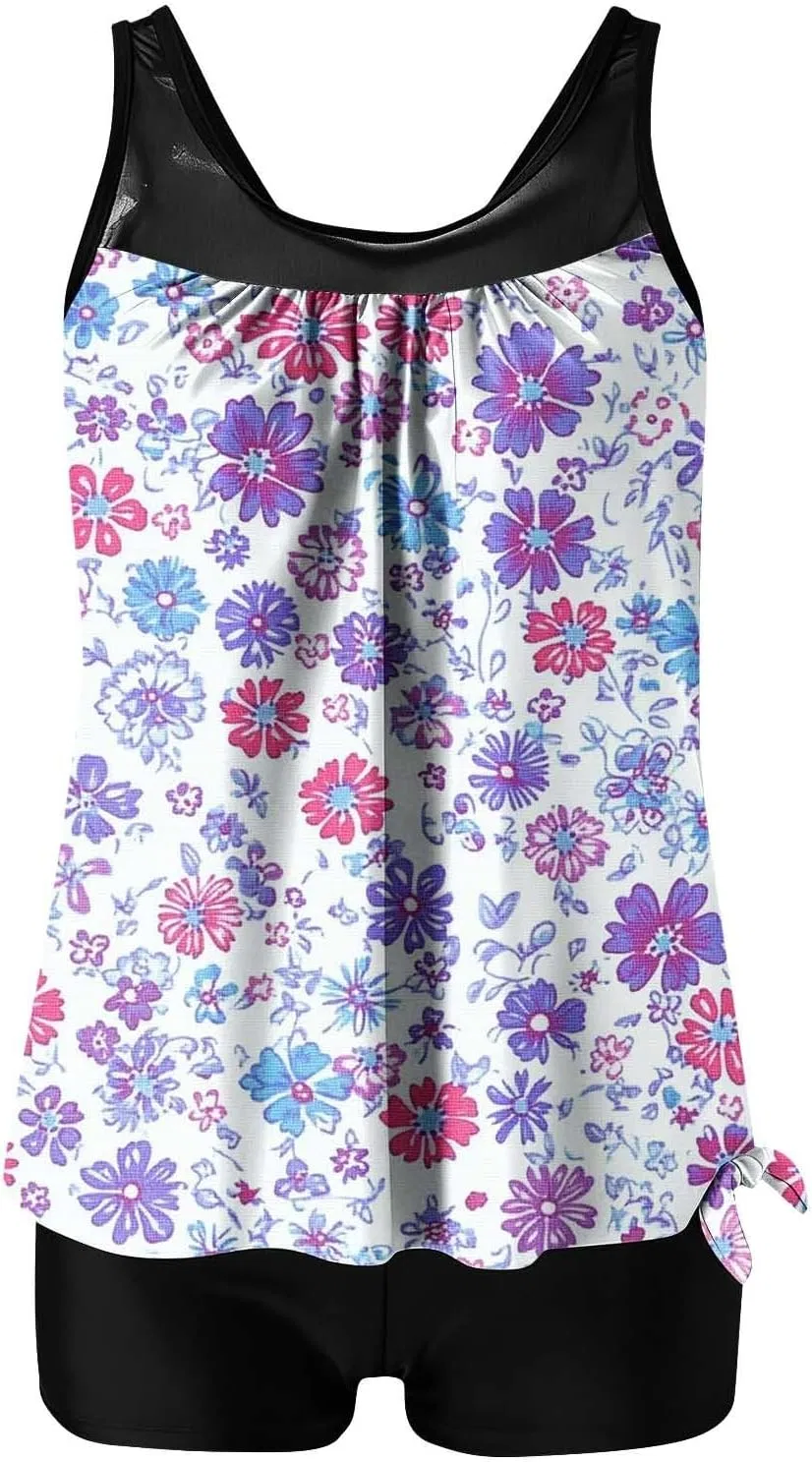 Женский танкини с принтом, Two Piece Swimsuits, Multicolor