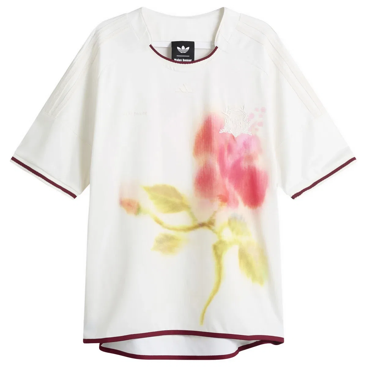 Футболка с принтом X Wales Bonner Football Jersey Adidas, Chalk White