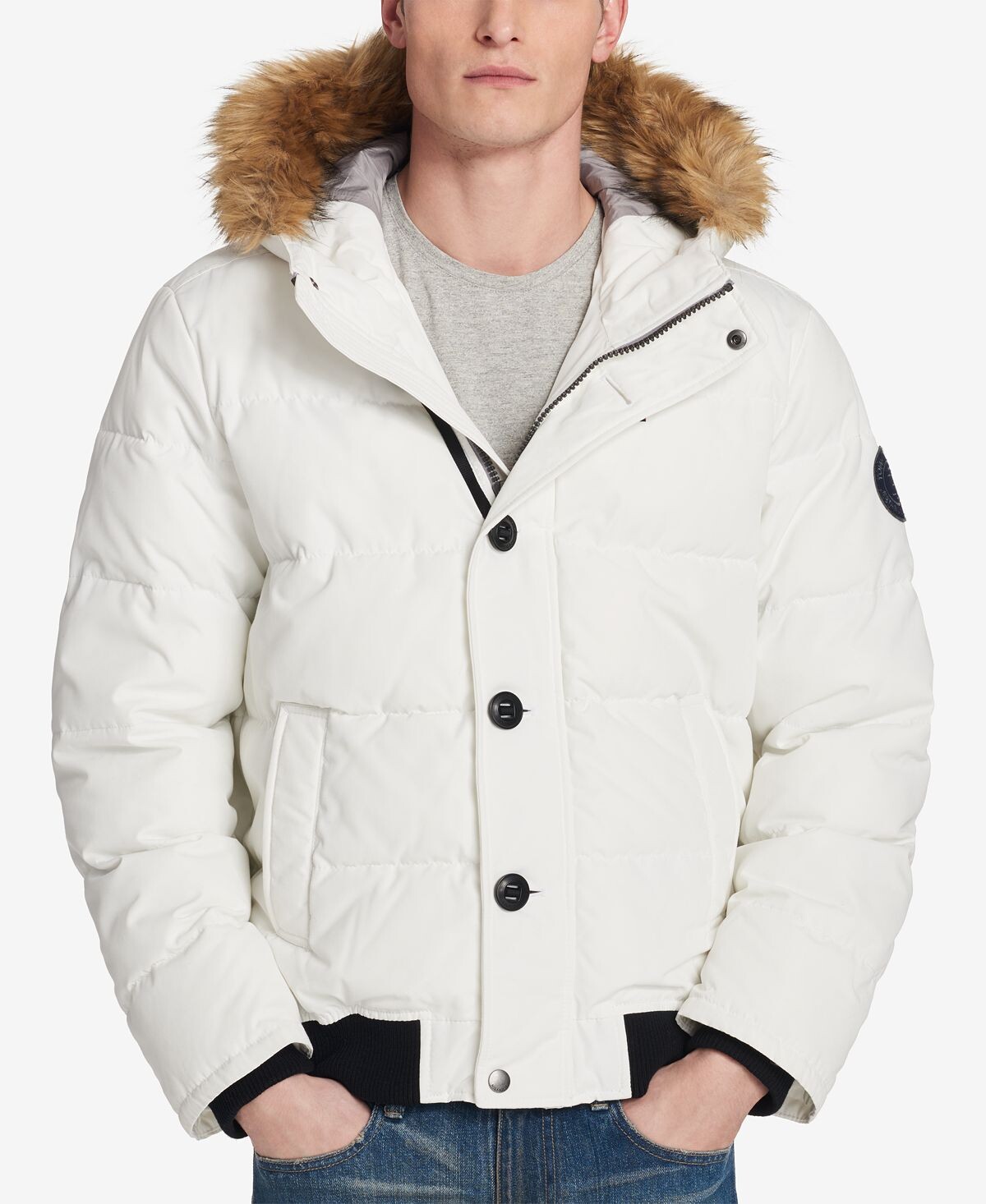 

Короткое пальто для снорклинга, созданное для macy's Tommy Hilfiger, белый