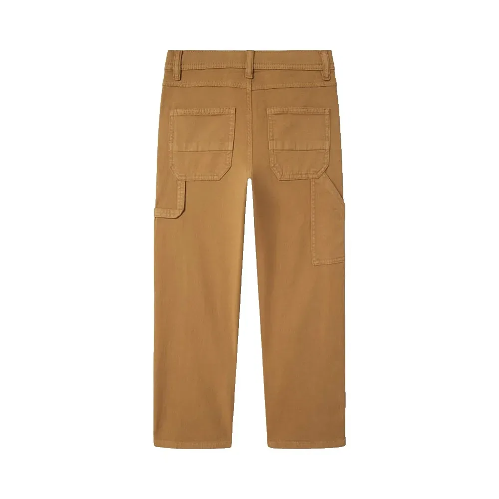 Брюки Ryan Straight Fit Twill Name It, коричневый — фото 3