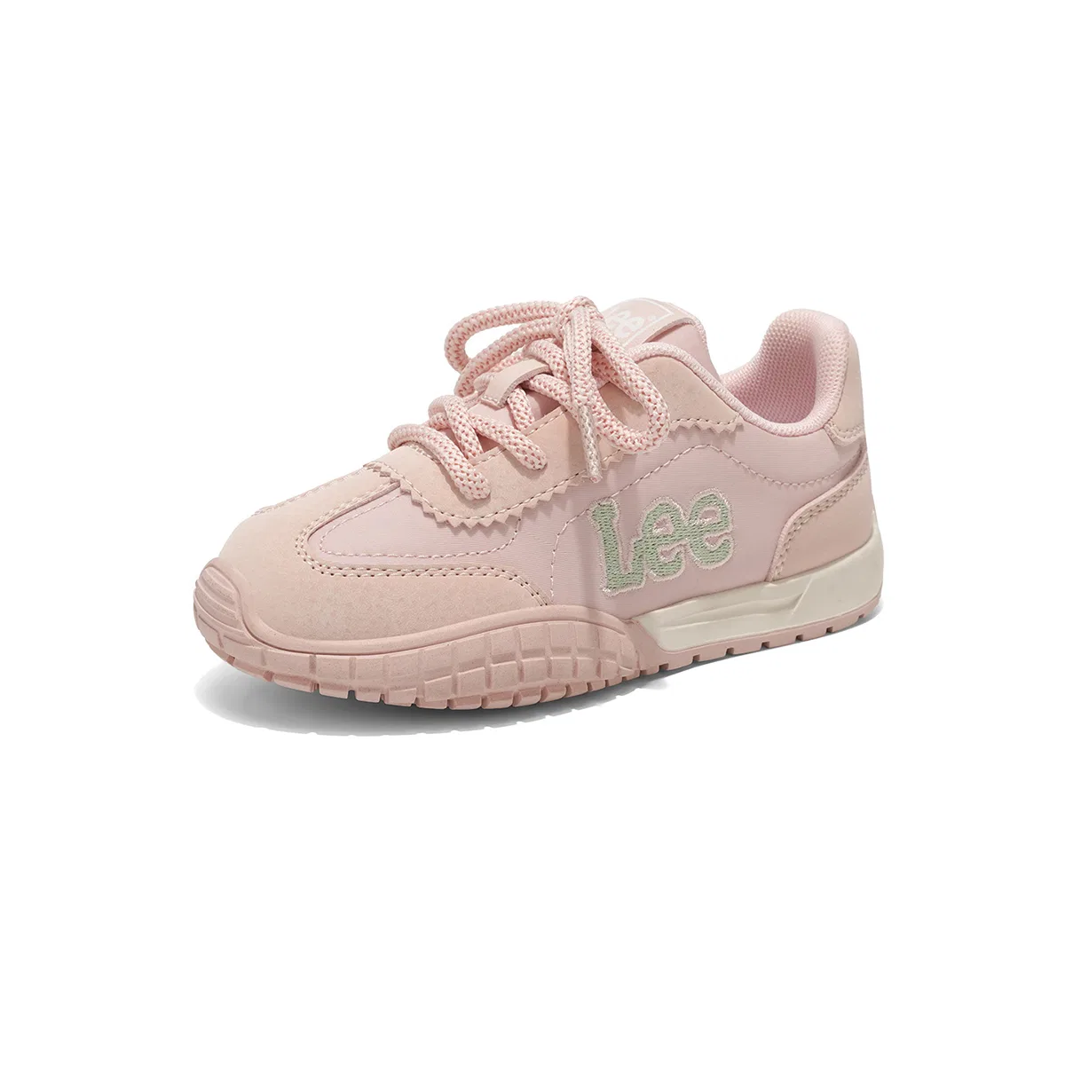 Детские кроссовки из синтетической кожи с текстилем Lee, Beige — фото 4