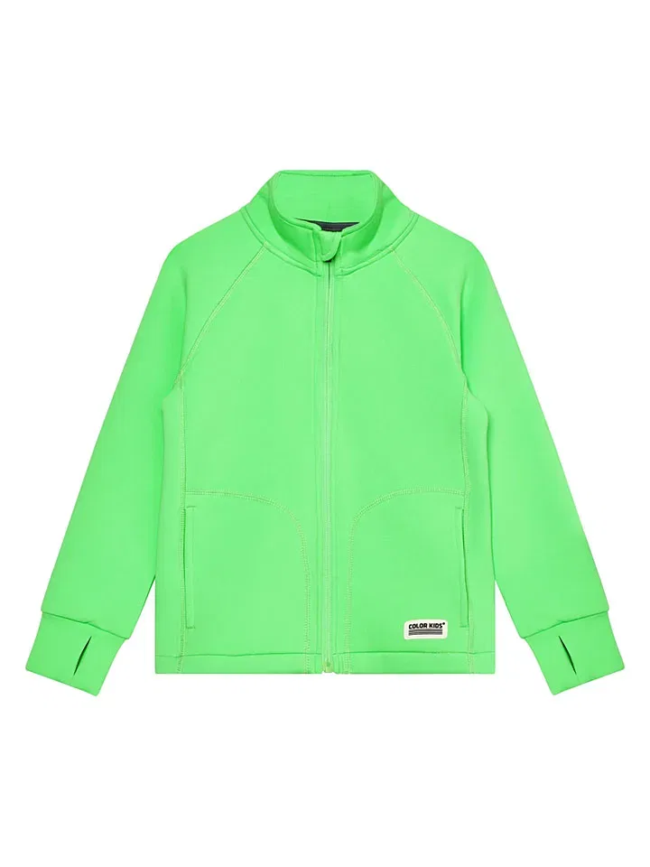 Флисовая куртка зеленый Color Kids