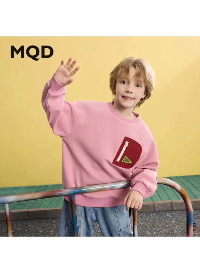 Свитшот спортивный с принтом Mqd, розовый