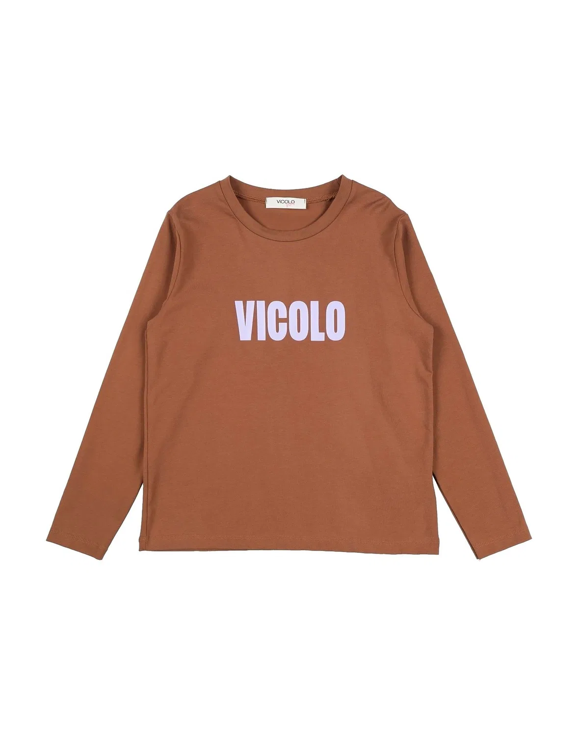 Детский лонгслив с длинным рукавом Vicolo, шоколадный