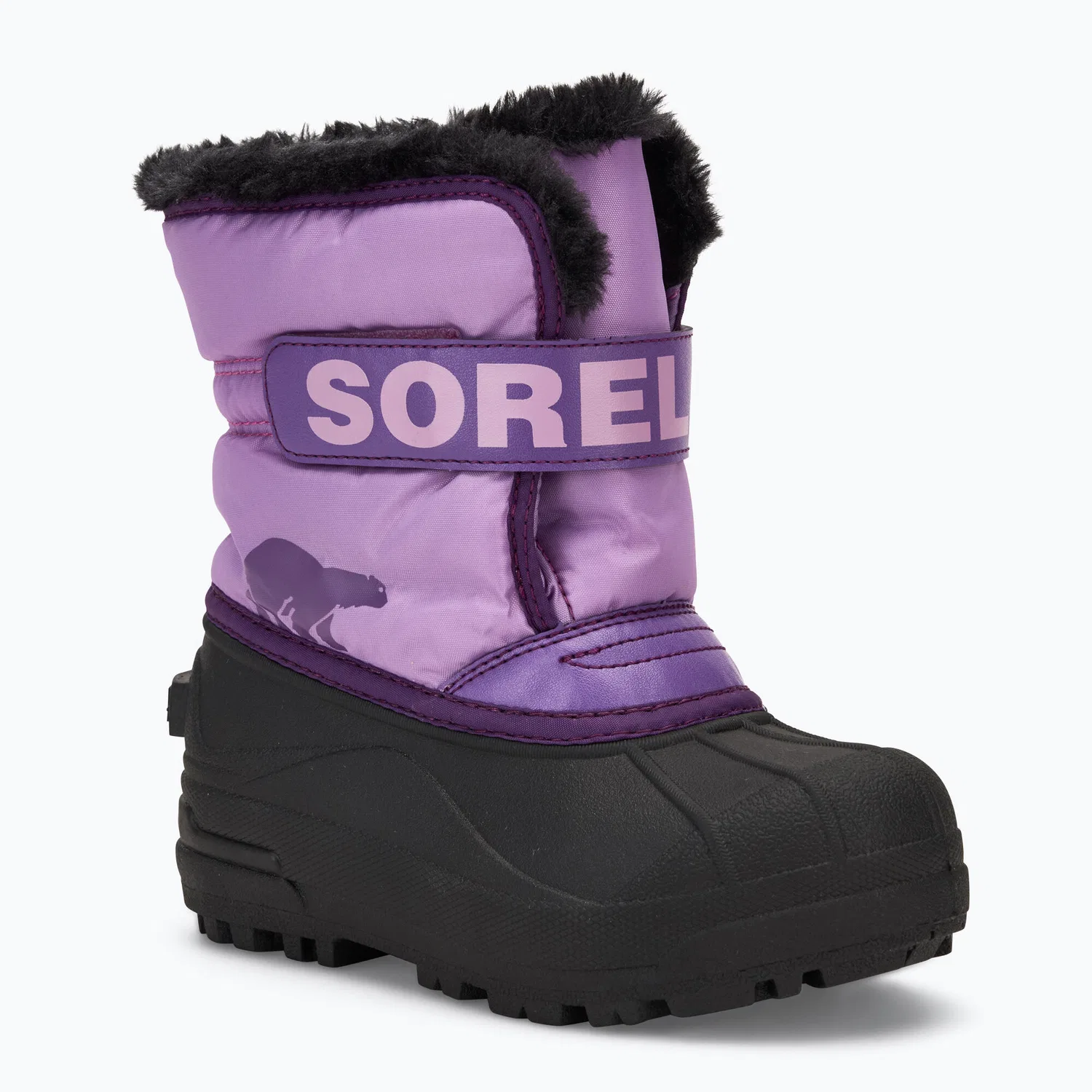 Детские зимние сапоги с высокой голенищем Snow Commander Sorel, Violett