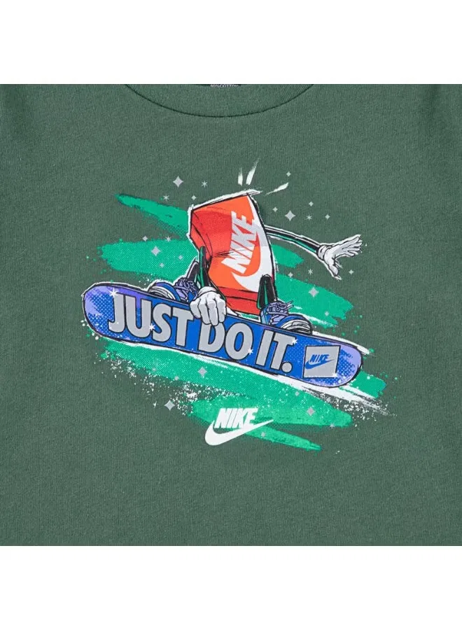 Футболка с коротким рукавом свободного кроя Nike, пихтовый — фото 3