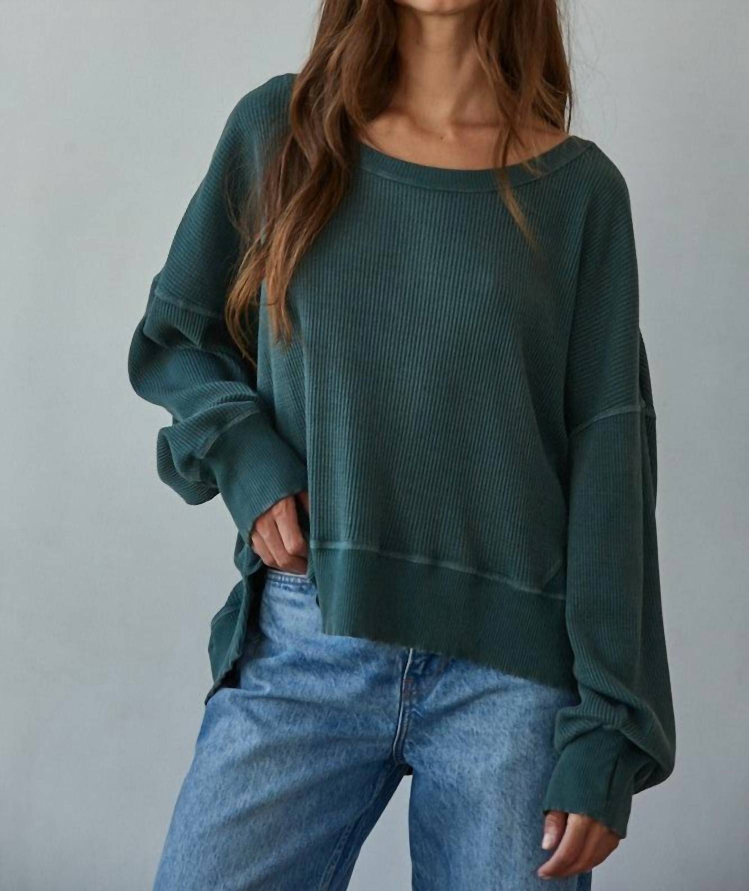 

By Together Пуловер Homebody, цвет темно-зеленый