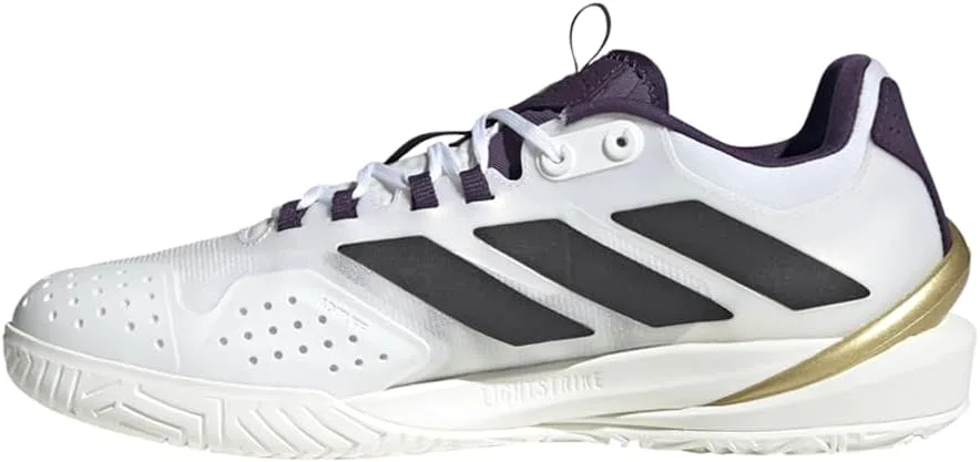 Кроссовки теннисные adidas Adizero Cybersonic 2, White/Black/Aurora Plum — фото 3