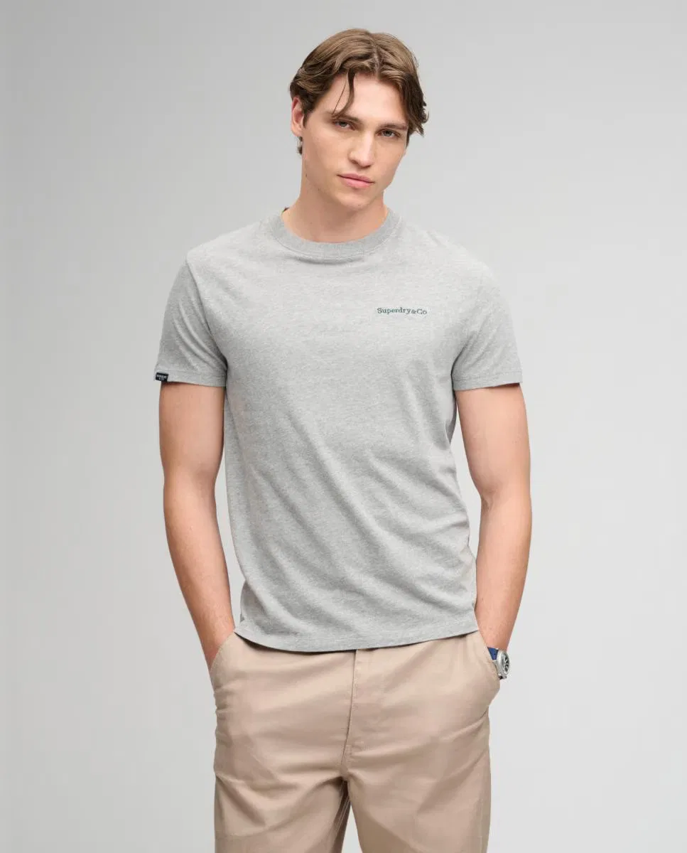 Мужская футболка, Essential Company Logo, Superdry, светло-серый