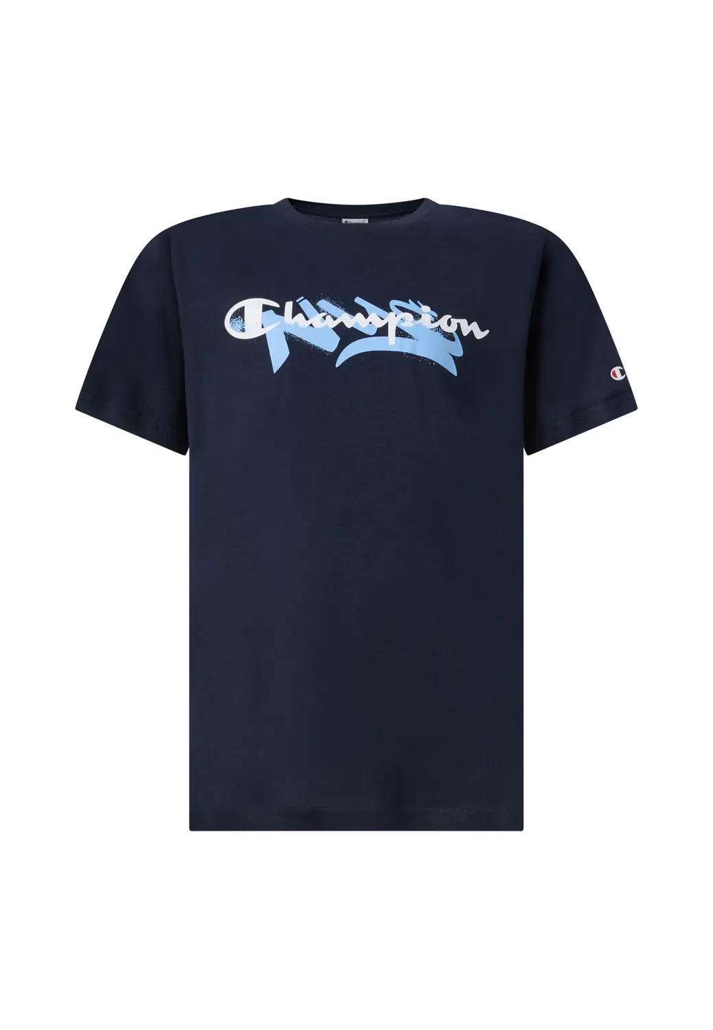 Спортивная футболка стандартного кроя унисекс - футболка с принтом Champion, Dark Blue — фото 4