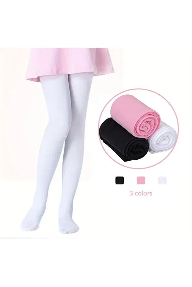 Детские колготки для девочек хлопковые 3 шт Eses Bebe, Multicolor