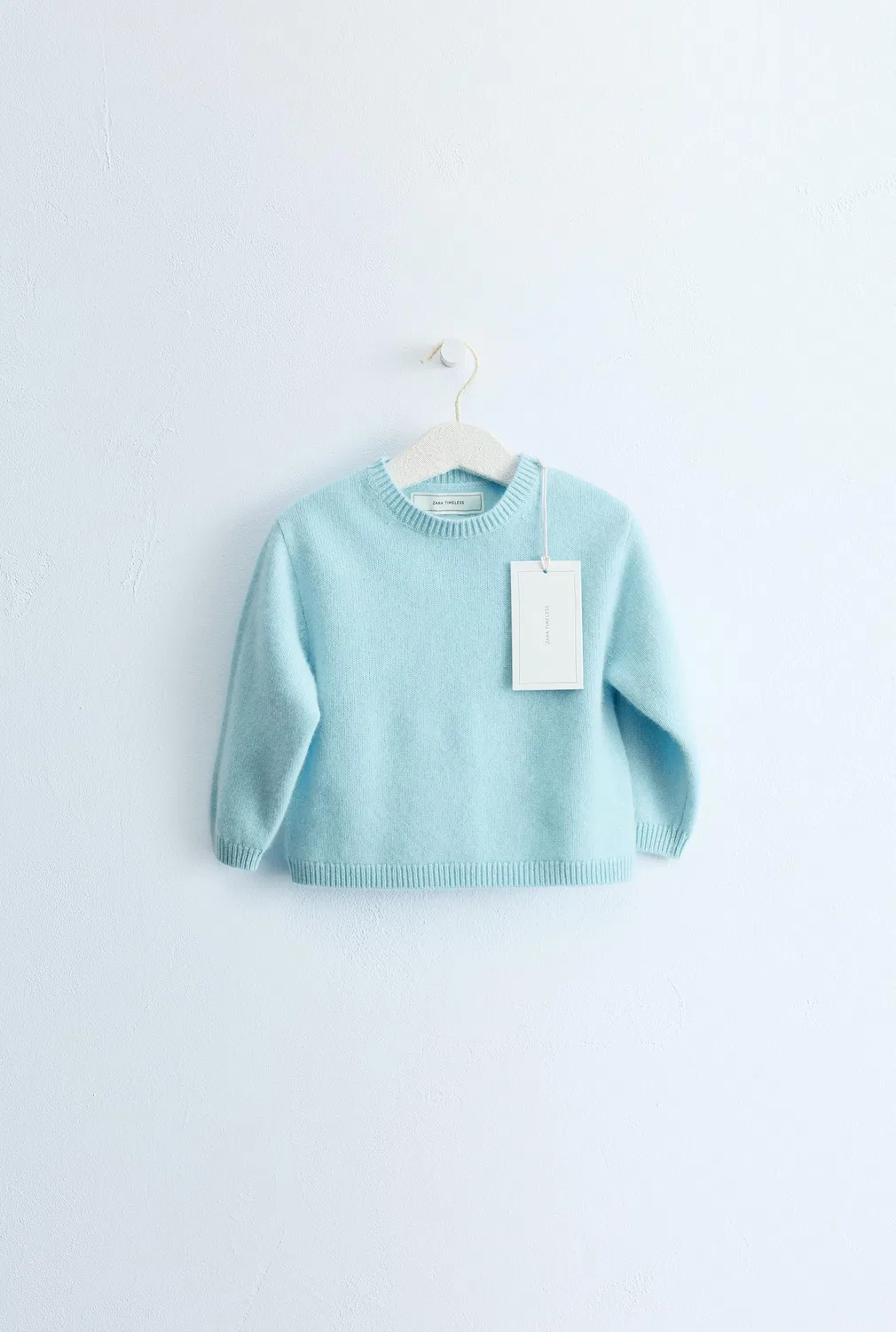 ZARA TIMELESS - Свитер из 100% кашмира, Sky blue