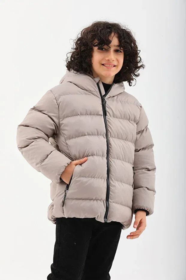 Детская зимняя куртка для девочек с капюшоном Roba Kids, Stone