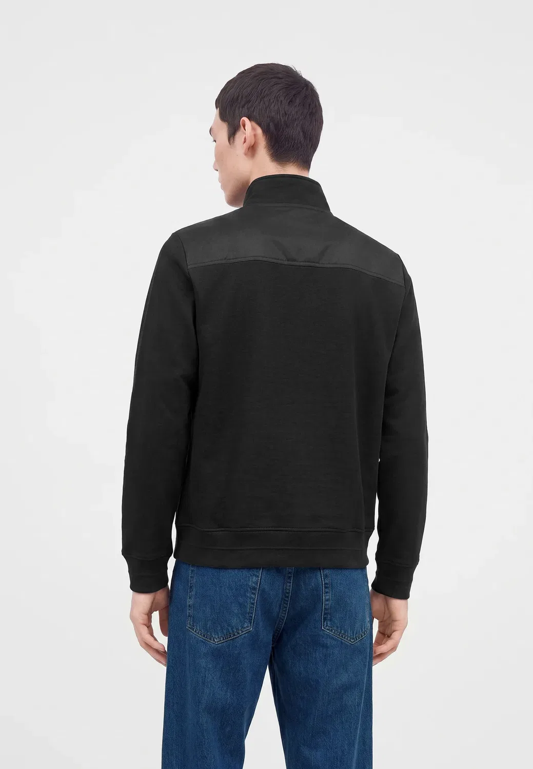 Толстовка на молнии Ls dwr prmterry micro logo fz jc Calvin Klein, Black — фото 3