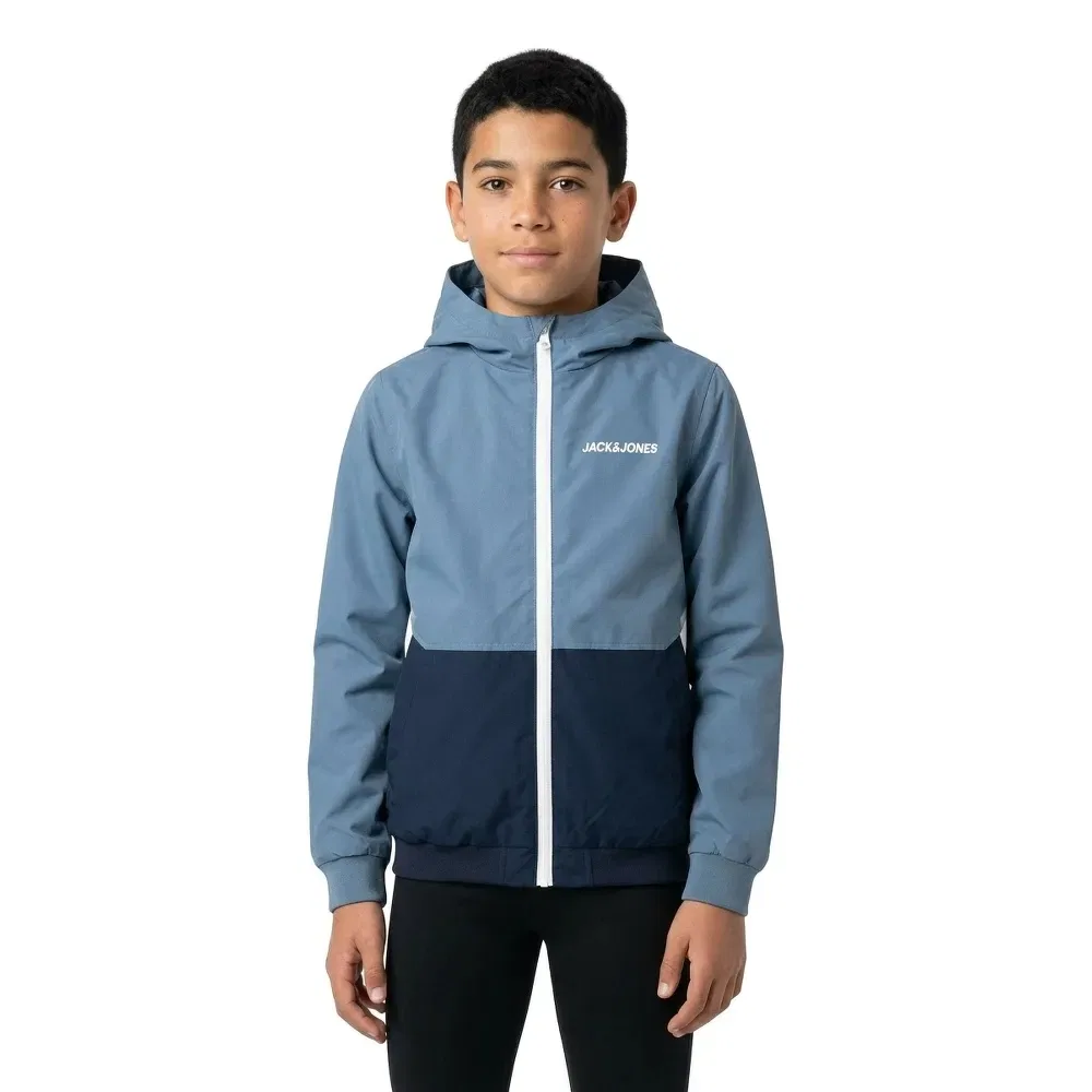 Бомбер Rush Blocking Jack & Jones, синий — фото 3