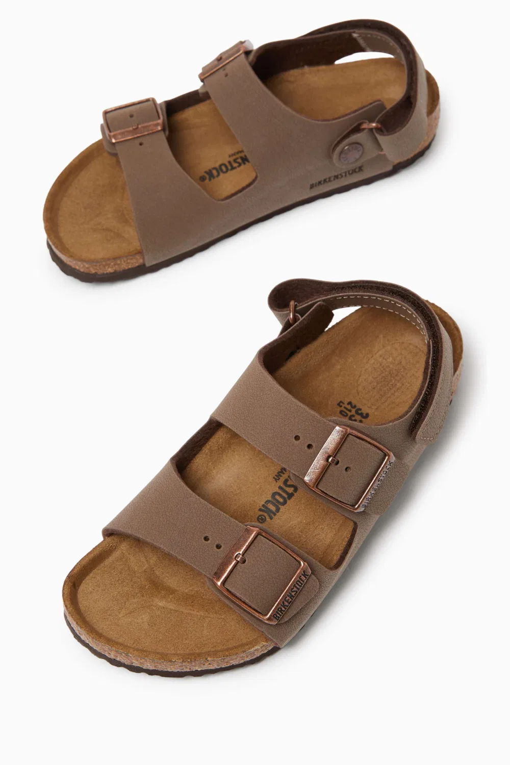 Сандалии на пряжке Milano Birkenstock, бежевый — фото 2