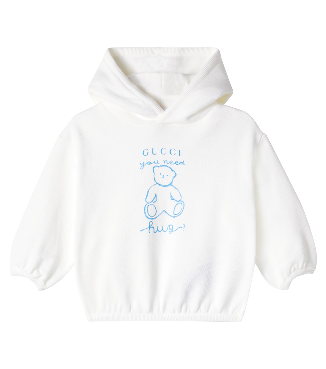 

Хлопковый свитшот с логотипом Gucci Kids, New White/ Mix