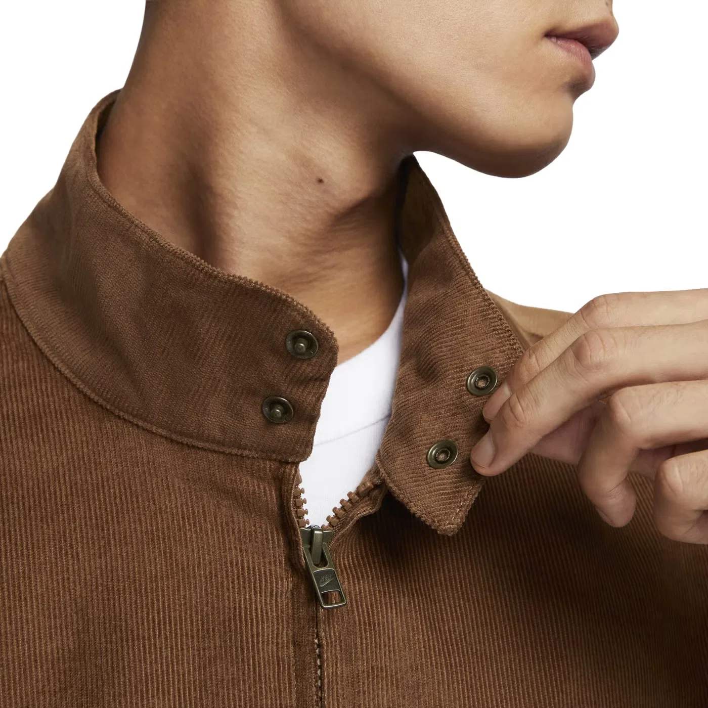 Куртка-харрингтон из вельвета Sportswear Club Corduroy Harrington Jacket Nike, светло-коричневый — фото 4