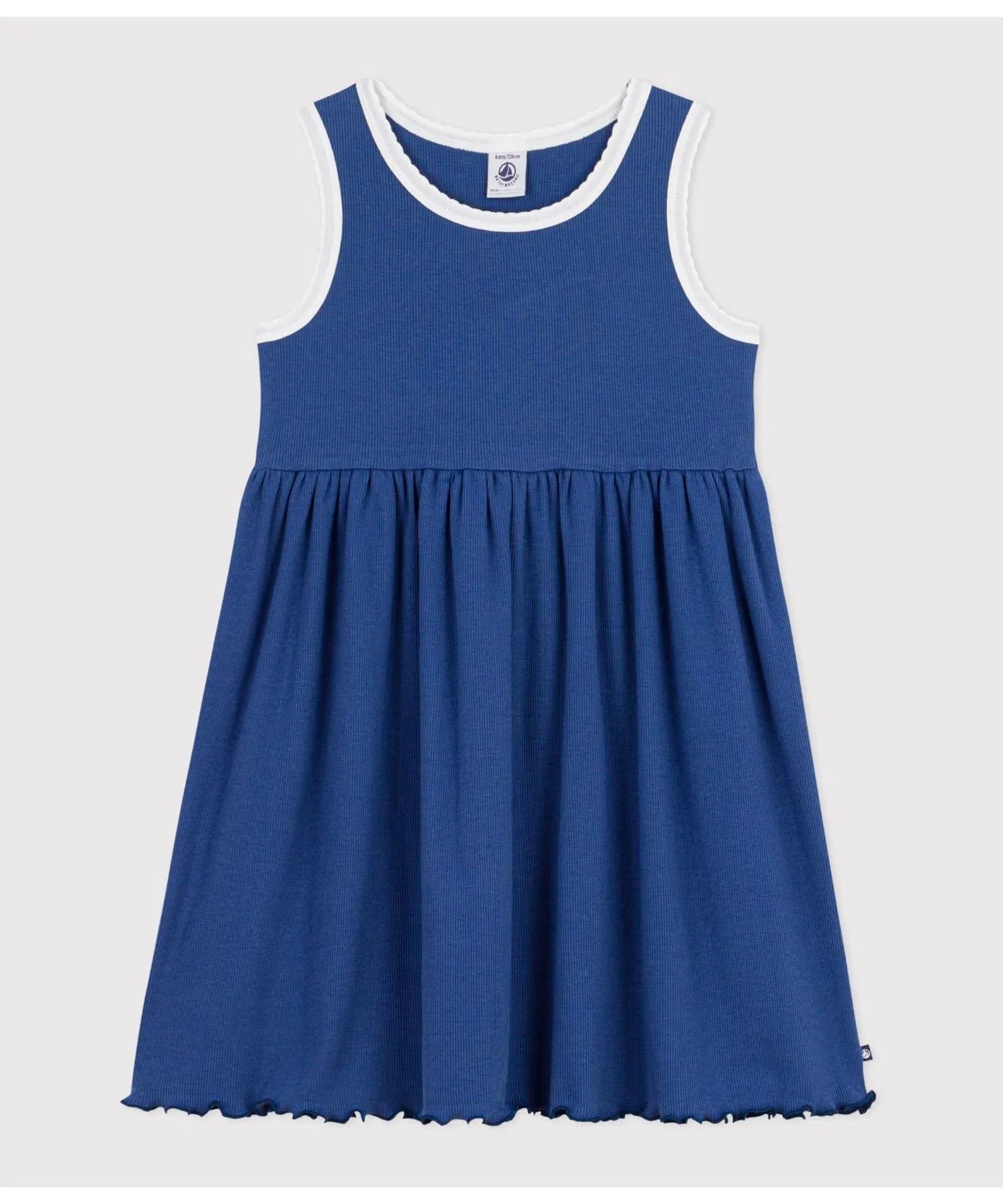 Детское платье без рукавов из хлопка PETIT BATEAU, Blue