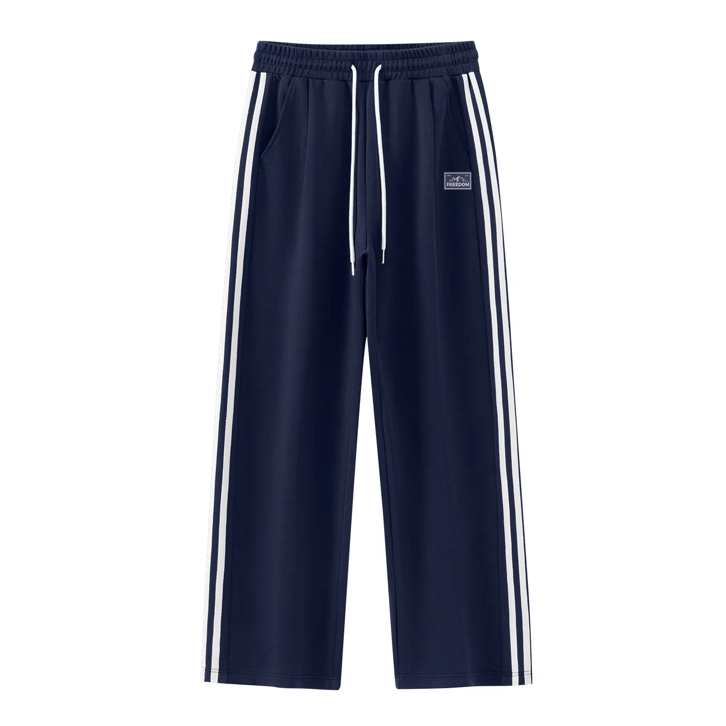 Детские повседневные брюки прямого кроя Continuous Mountains Pants Logo MINISO, White Heather Gray — фото 3