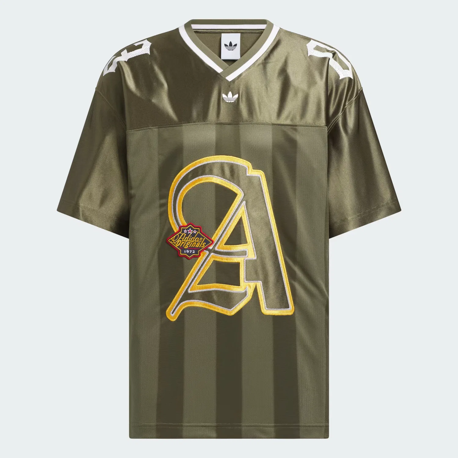 Мужская футболка свободного кроя OG M 2IN1 Jersey Adidas Originals, оливковый — фото 4