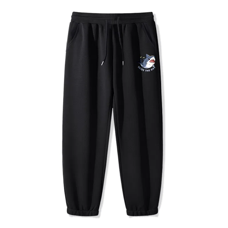 Детские брюки повседневные с манжетами B Happy Shark Pants Logo MINISO, Gray — фото 4