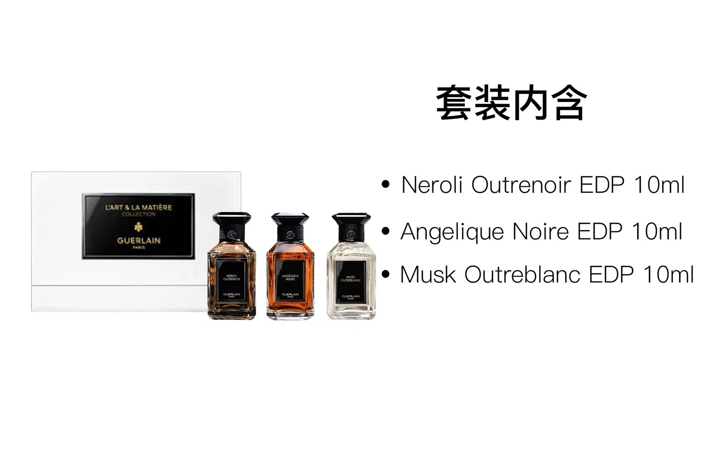Набор парфюмерных пробников Neroli, Black Angelica Root, Musk, GUERLAIN, 3x10 мл — фото 2