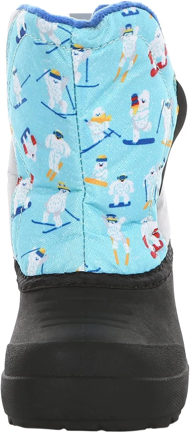 Детские зимние сапоги для девочек с утеплителем Northside Flurrie Insulated Winter Snow Boot, Lt Blue/Multi — фото 3