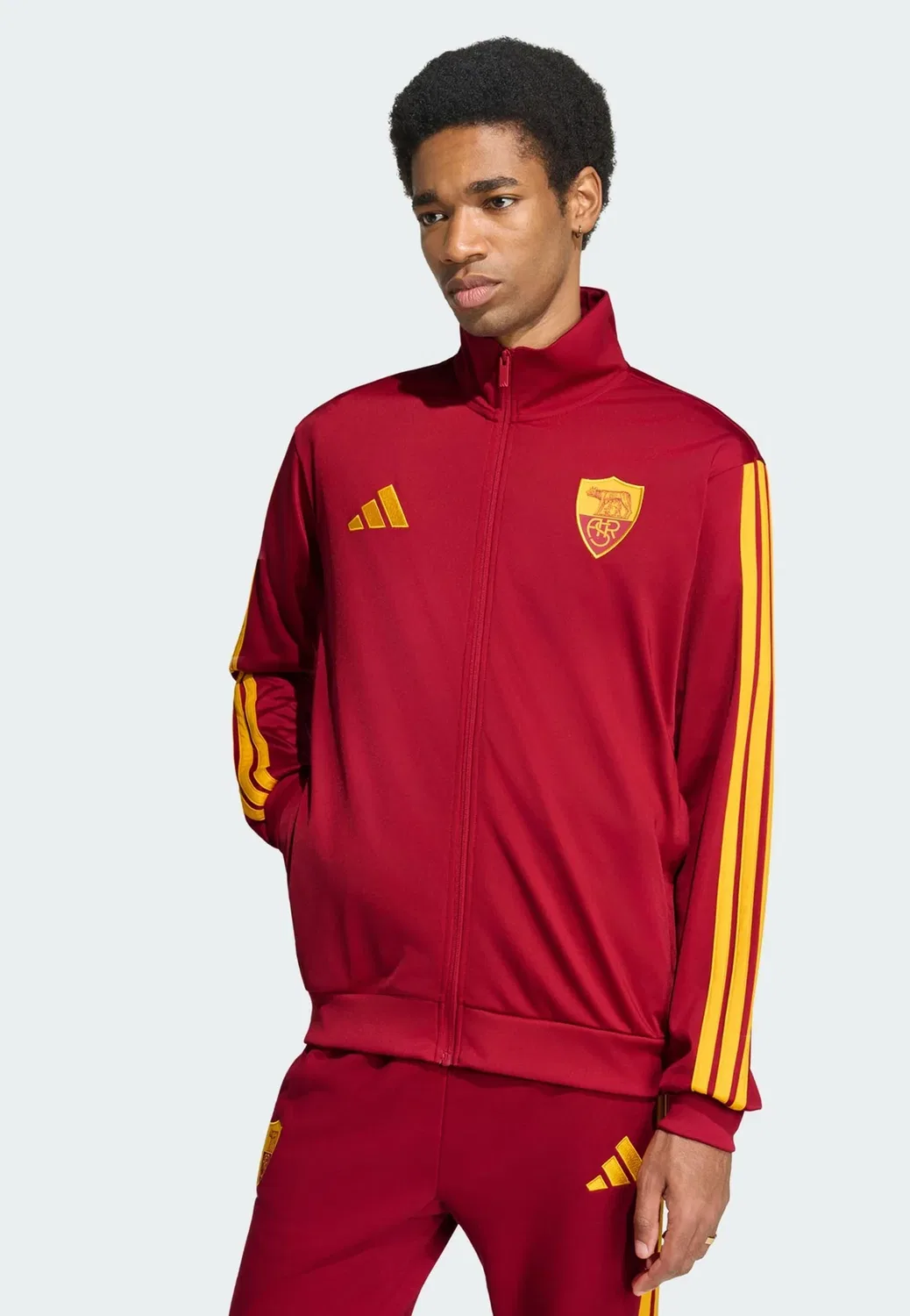 Спортивная куртка As roma dna track top - training jacket Adidas Performance, Team Victory Red
