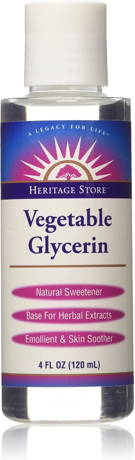Масло Vegetable Glycerin, HERITAGE STORE, 118 мл, 4 fl oz