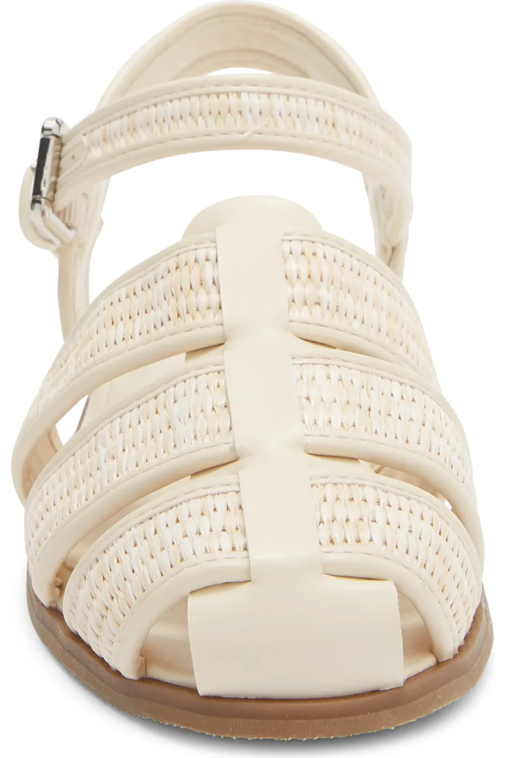 Детские сандалии с плетеными ремешками Merri Fisherman Sandal Nordstrom, Ivory — фото 4
