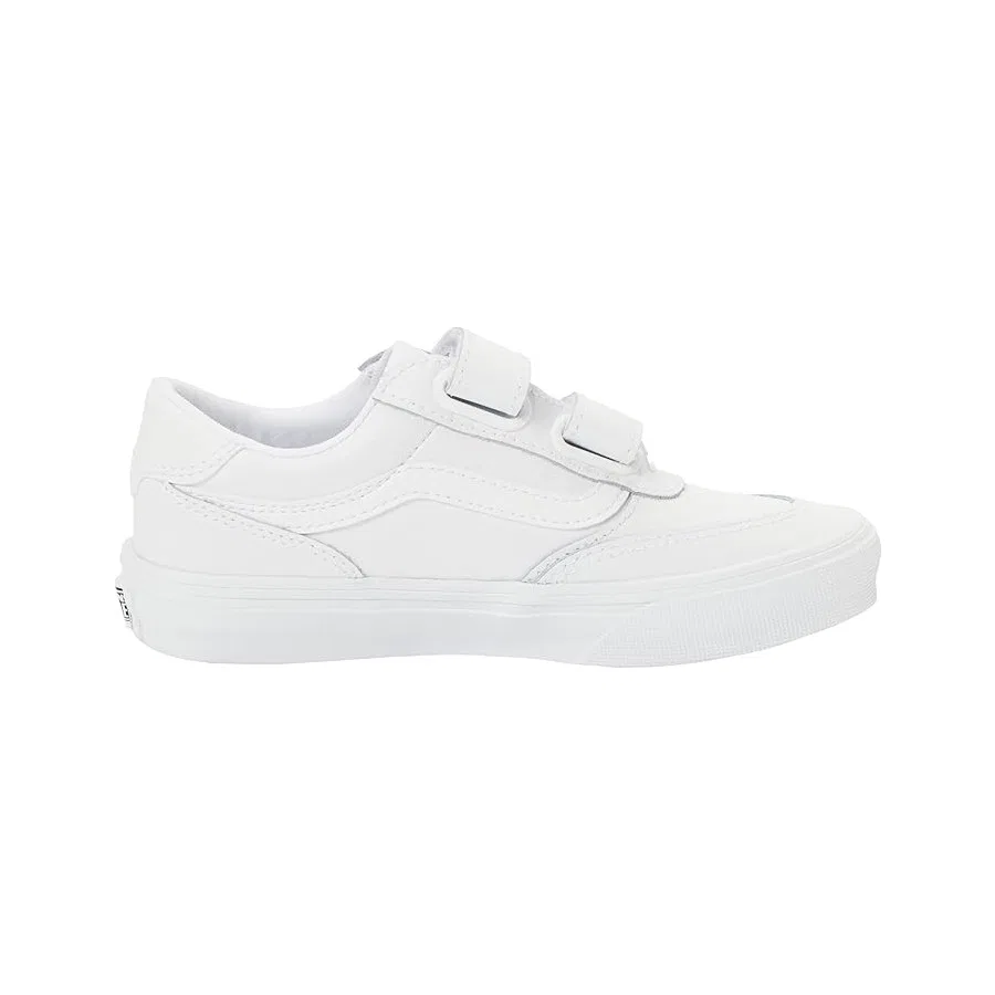 Кроссовки детские с белой кожаной отделкой Brooklyn Ls V Vans, Белый — фото 4
