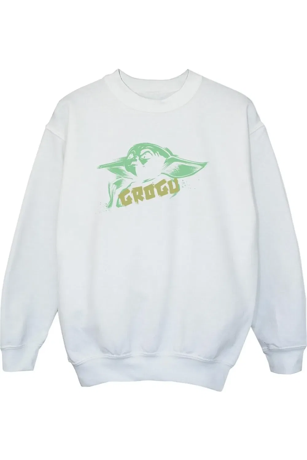 Свитшот с принтом The Mandalorian Grogu the Child Star Wars, White — фото 2