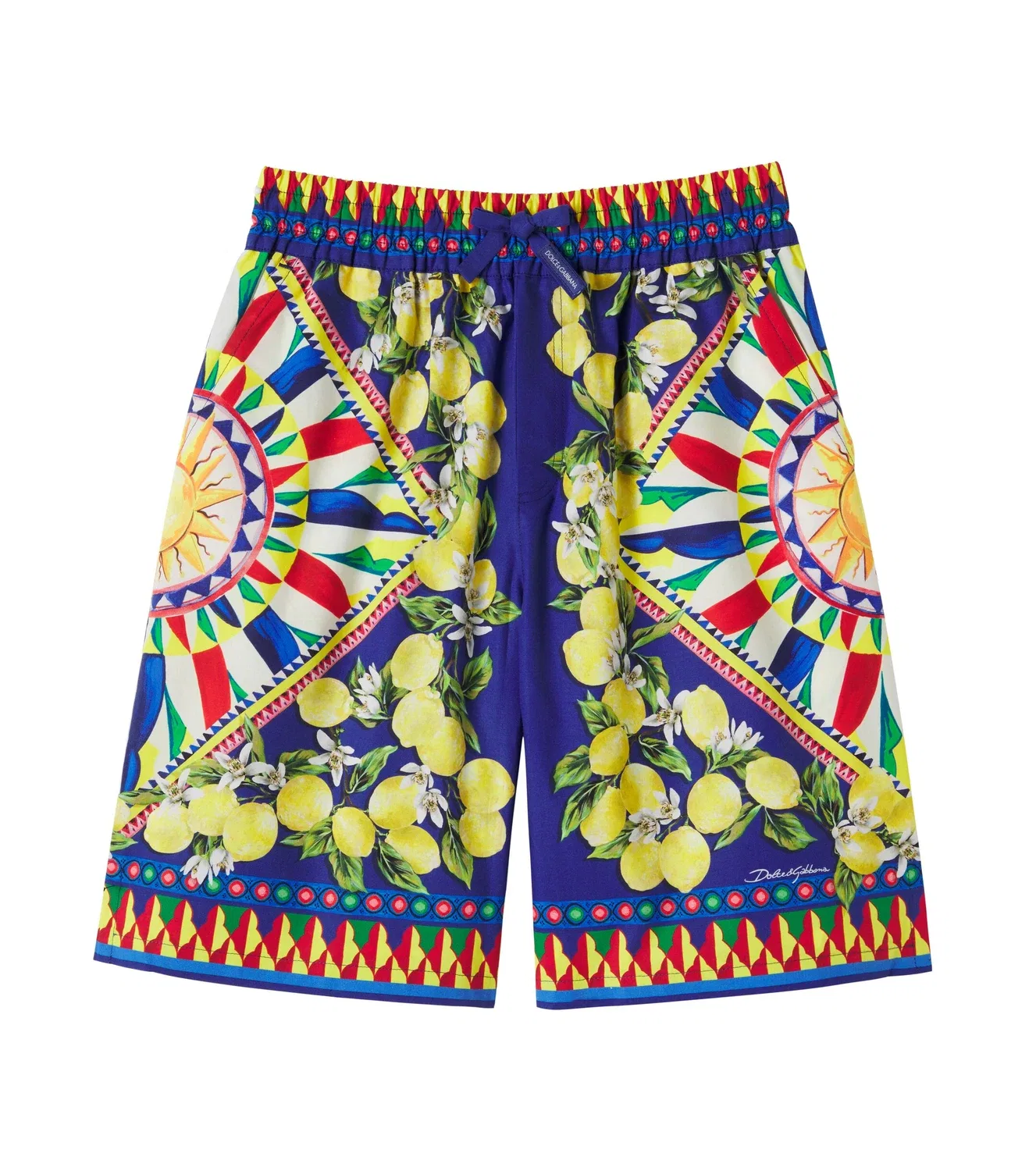 Шорты хлопковые Carretto Dolce&Gabbana Kids, мультиколор