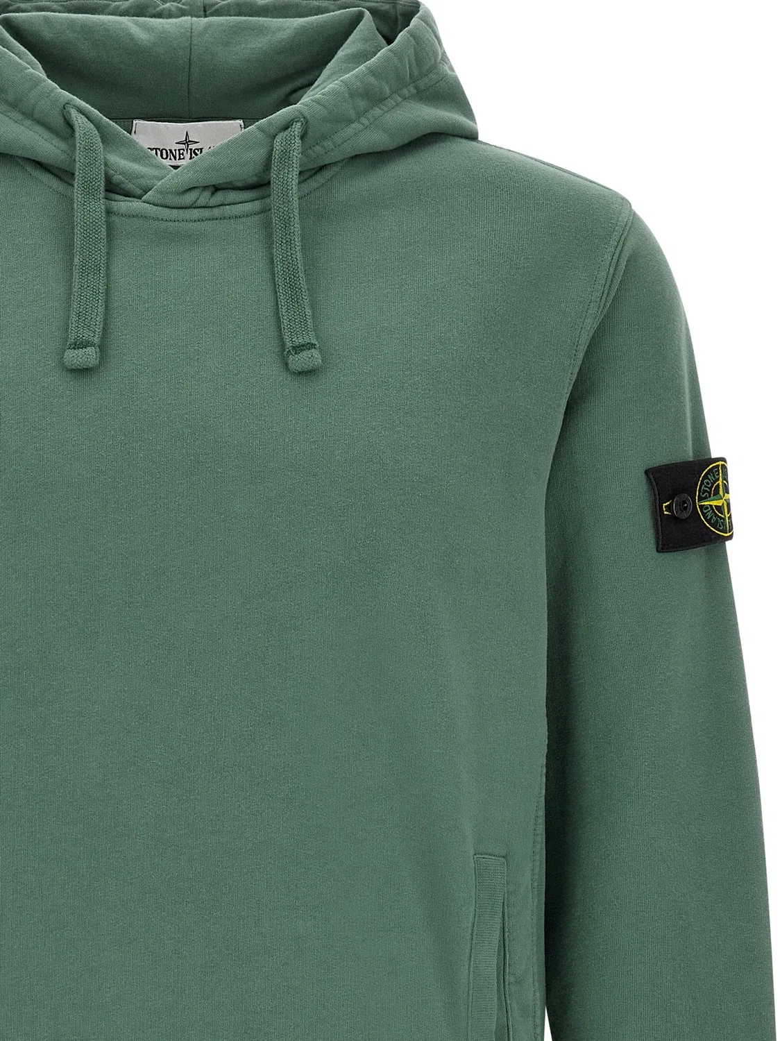 Худи "Badge Stone Island", зеленый — фото 3