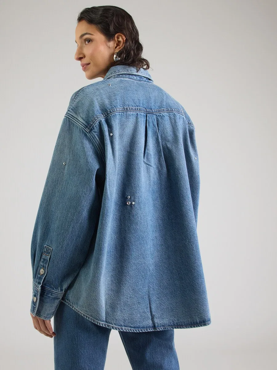 Куртка LEVI'S Between-Season 'JORDAN' из синего денима — фото 4