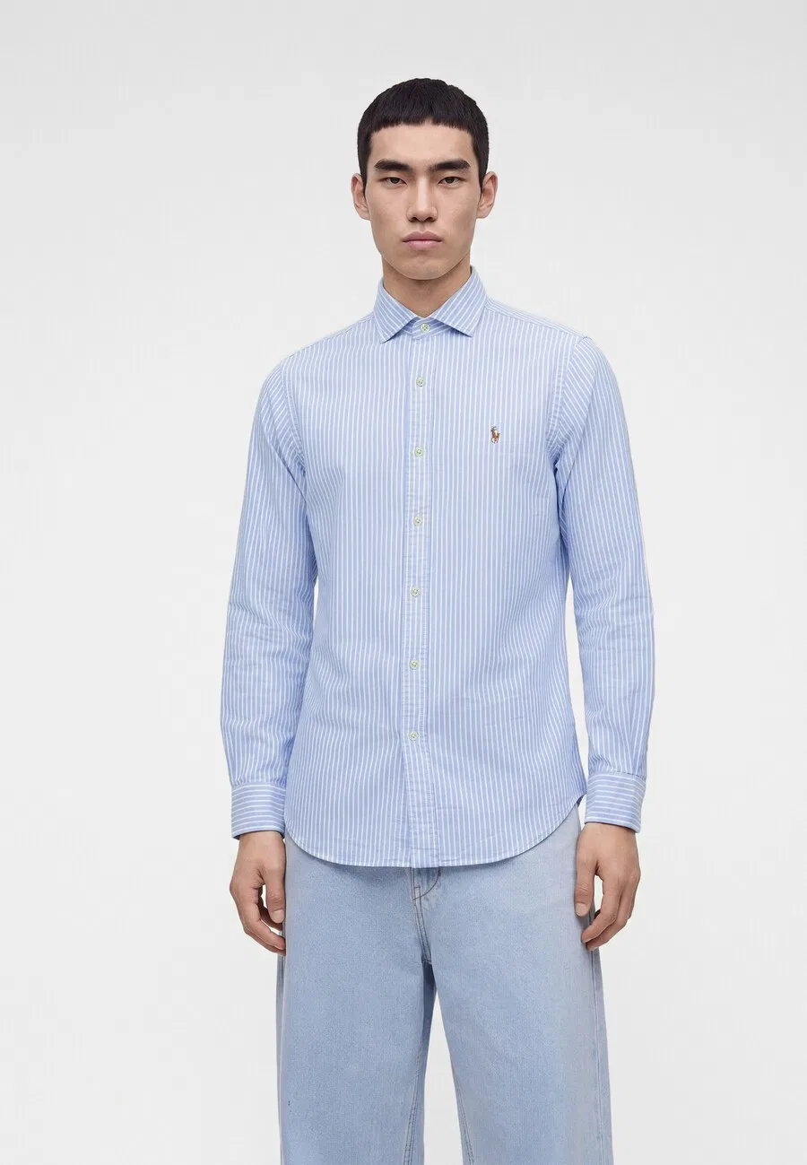 Рубашка Polo Ralph Lauren Regular fit Button Up Shirt 'CLASSIC' светло-голубого цвета — фото 2
