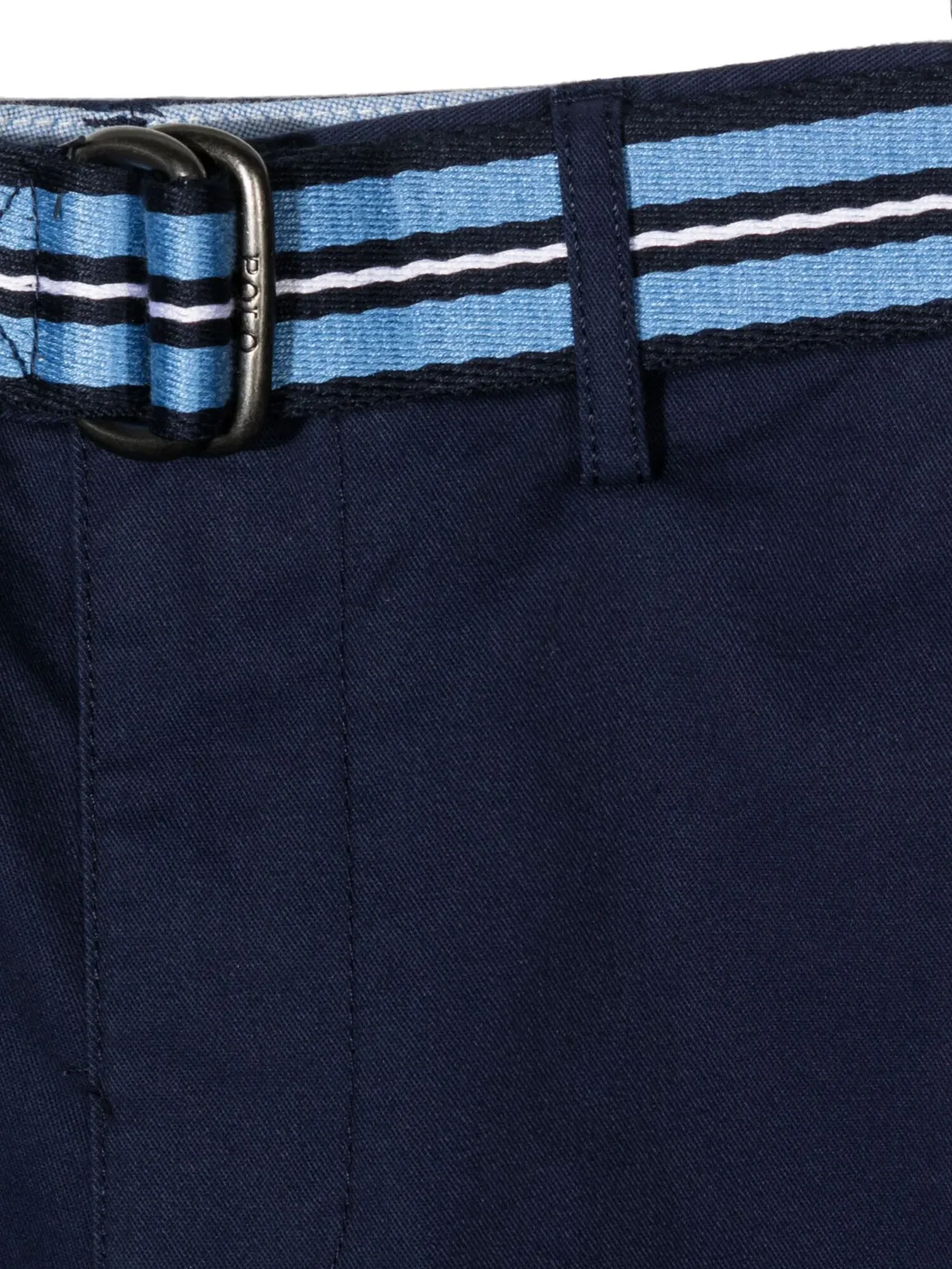 Бермуды с поясом и четырьмя карманами Polo Ralph Lauren, темно-синий — фото 3