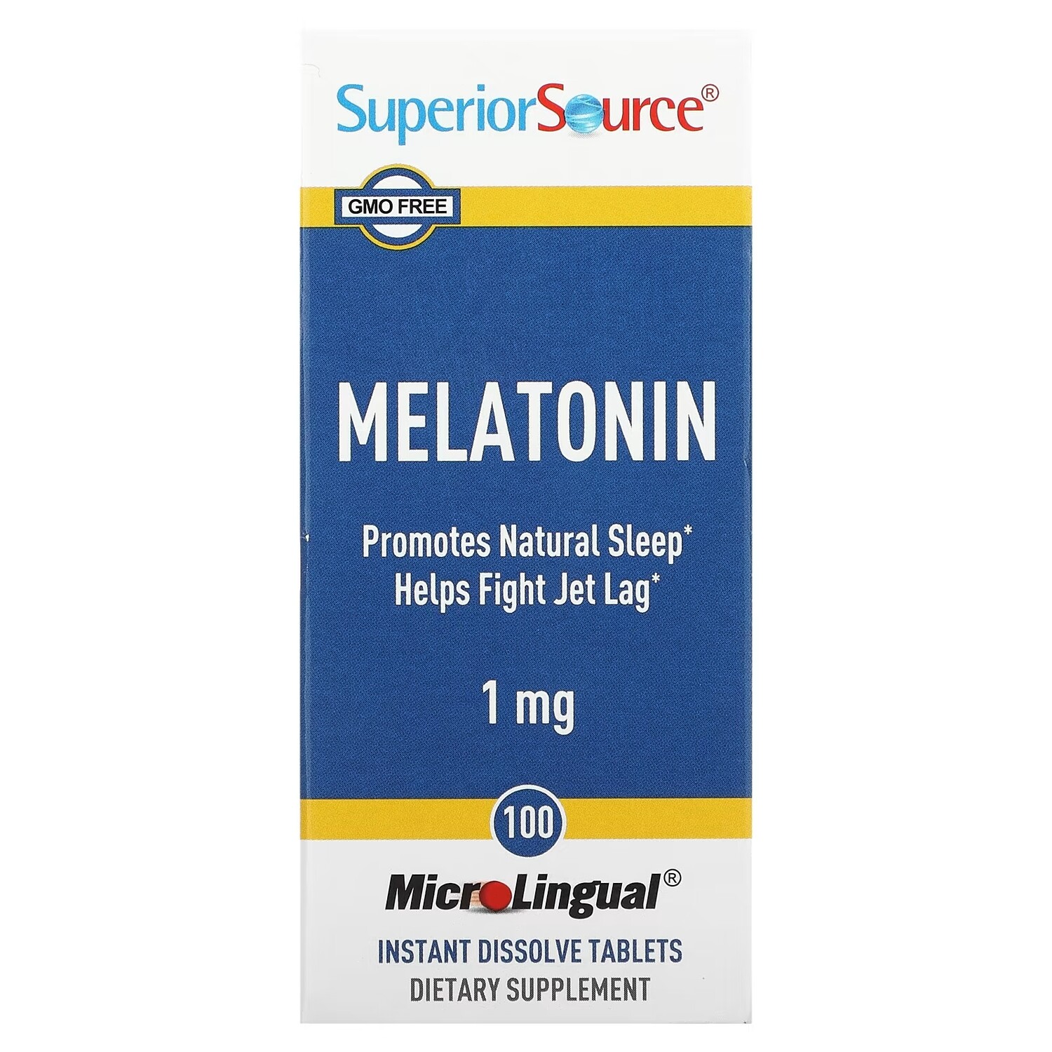 

Superior Source мелатонин 1 мг, 100 быстрорастворимых таблеток