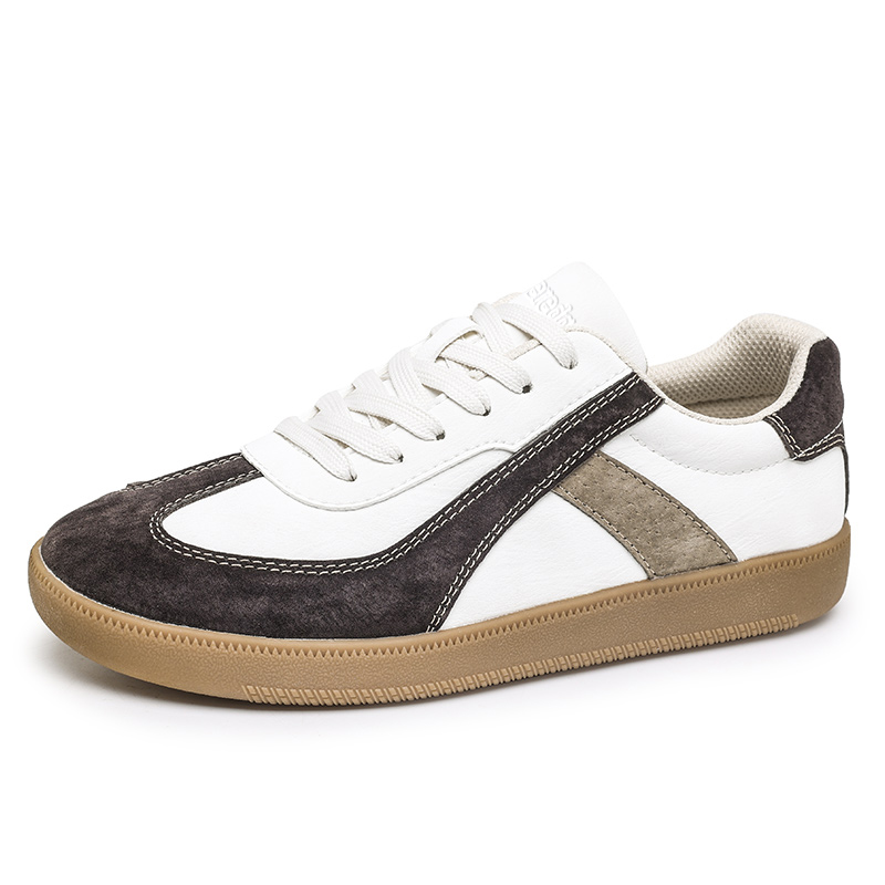 

SUPEREDGE Дышащие и нескользящие низкие скейтерские кроссовки мужские бежево-коричневые, цвет Beige Brown