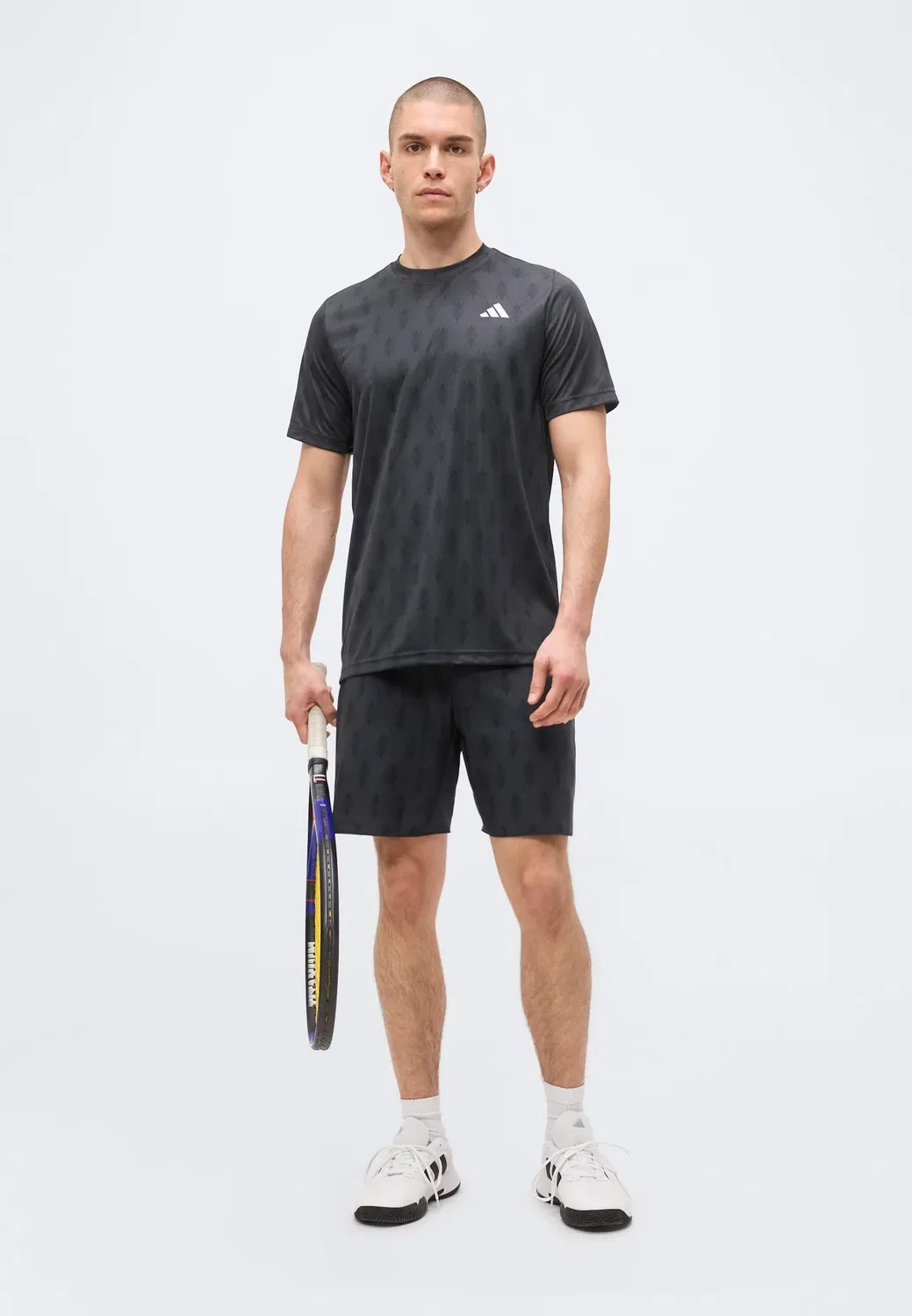 Клубная футболка - спортивная футболка Adidas Performance, Carbon/Black — фото 2